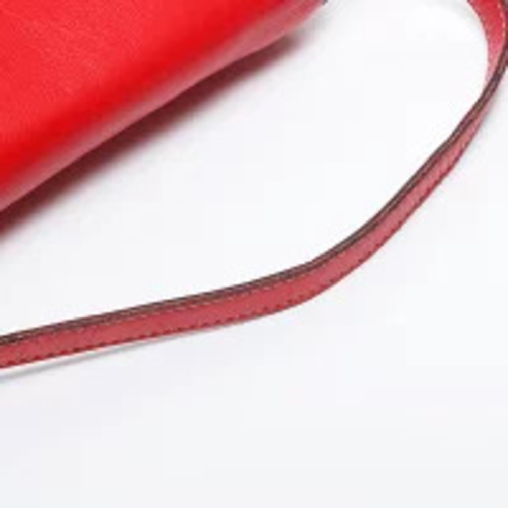 Celine Leather Logo Handbag Red - Picture 13 of 13